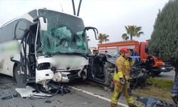 İzmir yolunda yolcu otobüsü kaza yaptı: 5 kişi yaralandı