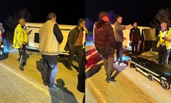 Kontrolden çıkan minibüs devrildi: Yaralılar var!