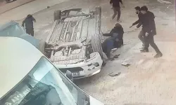 Korku dolu anlar: 14 yaşındaki sürücü 3 araca çarptı, 8 çocuk yaralandı