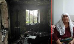 Evinde yangın çıkan yaşlı kadın hayatını kaybetti