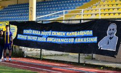 Bucaspor taraftarından Berke Örer’e pankartlı destek