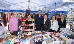 Başkan Tugay, Kültürpark'ta üretici kadınlarla buluştu