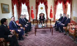Cumhurbaşkanı Erdoğan Dolmabahçe’de TDT üye ülkeleri ile görüştü