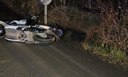 Gece saatlerinde feci kaza: Kontrolden çıkan motosikletin sürücüsü hayatını kaybetti