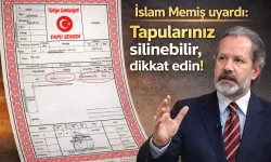 İslam Memiş'ten tapu kayıtlarınız silinebilir uyarısı, e-devlet dolandırılarına dikkat