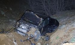 Kontrolden çıkan araç şarampole uçtu: 2'si ağır 5 yaralı