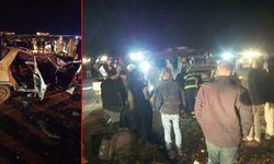 İki otomobil kafa kafaya çarpıştı: 5 yaşındaki çocuk öldü, 8 kişi yaralandı