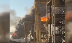 Petrol rafinerisinde yangın: Bölgeye uyarılar yapıldı!