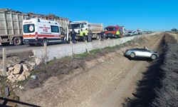 Sulama kanalına devrilen otomobilde sürücü hayatını kaybetti