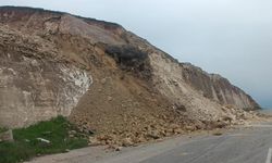 Aşırı yağış heyelanı tetikledi: Üniversite yolu kapandı!