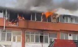 Ayakkabı imalathanesinde yangın alarmı!  Ekipler sevk edildi
