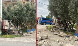 Direksiyon hakimiyetini kaybeden otomobil sürücüsü duvara çarptı: 1 ölü, 1 yaralı