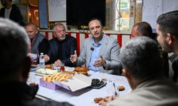 Başkan Eşki minibüsçülerle kahvaltıda buluştu