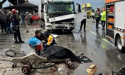 Devrilen direğin altında kalan bisikletli yaşamını yitirdi