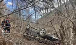 Direksiyon hakimiyetini kaybetti, araç şarampole uçtu, ekipler federber oldu!