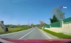 Hatalı sollama faciası: Araç takla attı, yaralılar var!