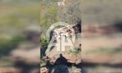 Kontrolden çıkan kamyon şarampole devrildi, sürücü hayatını kaybetti