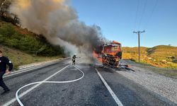 Tur otobüsü alev alev yandı: Facia son anda önledi