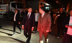 Tugay ve Eşki'den gece çalışmasına yerinde destek