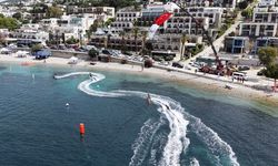 Bodrum'da sporcular su üstünde nefesleri kesti