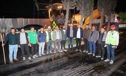 Buca’da asfalt seferberliği: Başkan Duman gece mesaisinde
