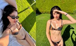 Cemre Baysel tatil sezonunu açtı, leopar bikinisine beğeni yağdı