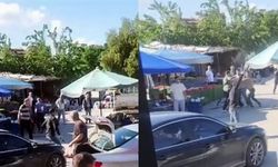 İzmir’de pazarcılar arasında silahlı kavga kamerada
