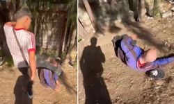 İzmir'de şoke eden olay: Uyuyan yaşlı adamın yüzüne tekme atıp sosyal medyada paylaştılar