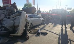 Kontrolden çıkan otomobil akaryakıt istasyonuna daldı: 5’i çocuk 6 Yaralı