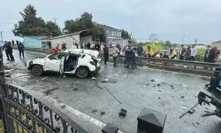 Korkunç kaza: Cip takla atıp karşı şeride uçtu, 1 ölü 7 yaralı!
