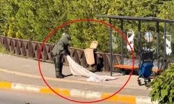Şüpheli poşet paniği! Bomba imha uzmanı fünye ile patlattı