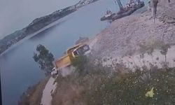 Yürekler ağza geldi: Kamyon denize metreler kala durdu