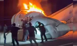 ABD'de jet yola düşüp alevler içinde kaldı: Can kaybı var!