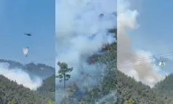 Alevler büyüdü! Soma orman yangınına müdahale ediliyor