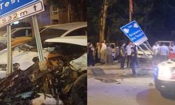 EDS direğine çarpan otomobilde can pazarı: 1’i ağır 3 yaralı
