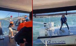 İzmir’de deniz polisi zamana karşı yarıştı: Su alan teknedeki 6 yolcu kurtarıldı