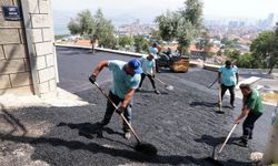 Konak’ta doğalgaz sonrası yol ve kaldırımlar yenileniyor