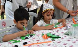 Miniklerin eserleri Büyükpark'ta sergilendi