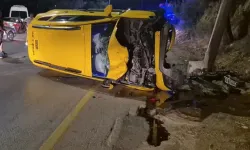 Taksi ile çarpışan 52 yaşındaki motosiklet sürücüsü hayatını kaybetti