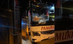 İzmir plaka yolcu otobüsünün çarptığı yaya hayatını kaybetti