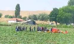 Ankara Temelli’de bir eğitim helikopteri düştü: Yaralılar var!