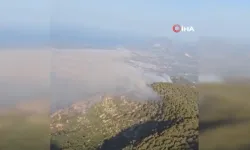 Antalya'da orman yangınına havadan ve karadan yoğun müdahale