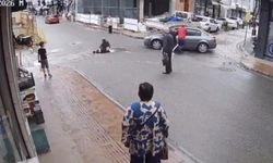 Direksiyon başında fenalaştı, otomobil inşaat alanına daldı! Yaya ölümden son anda kurtuldu