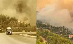 Fethiye-Antalya karayolu yangın nedeniyle trafiğe kapatıldı