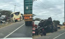 Nairobi'de otobüs ile iki tır çarpıştı, 6 kişi hayatını kaybetti