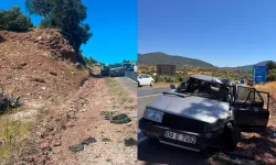 Otomobille çarpışan motosikletin sürücüsü olay yerinde öldü
