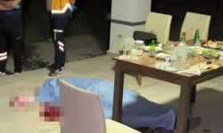 Villa bahçesindeki içki masasında cinayet: 1 kişi hayatını kaybetti