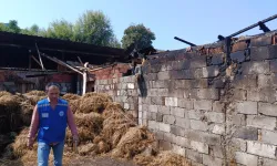 500 ot balyası küle döndü: Büyükşehir yardım elini uzattı