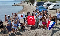 Akarca’da hazırlanan Bokashi Topları denize bırakıldı