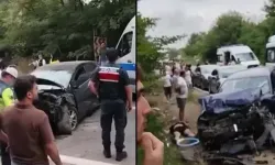 İki araç çarpıştı: 6 kişi yaralandı